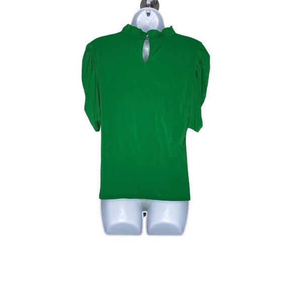 CeCe Sportswear Women's Puff Sleeve Key Item Knit‎  Green SZ M - Picture 6 of 10
